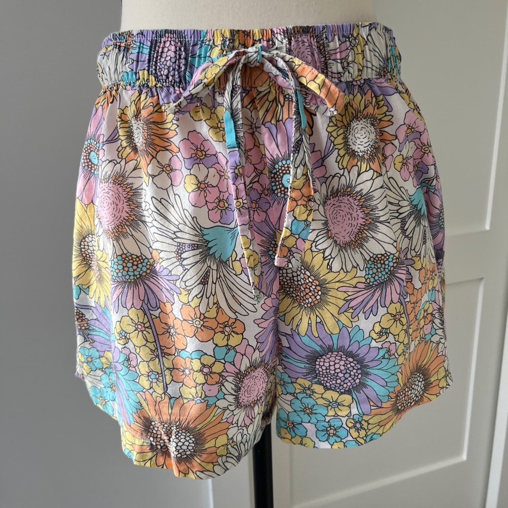 GAP Body Floral Poplin Sleep Shorts | Size Small